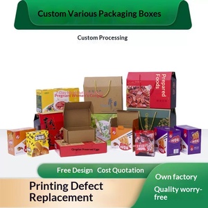 Custom small batch <b>white</b> cardstock <b>gift</b> <b>boxes</b> with handles and tuck top lids - Product Image 3