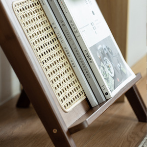 Japanese Style Rattan Glass <b>Side</b> <b>Table</b> With Storage For Living Room <b>Sofa</b> Coffee <b>Table</b> Bedside Use - Product Image 4