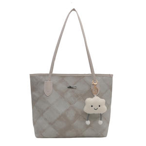 Nouveau <span class=keywords><strong>sac</strong></span> à bandoulière pour femme de grande capacité, tendance et simple, avec un <span class=keywords><strong>sac</strong></span> fourre-tout texturé - Product Image 6