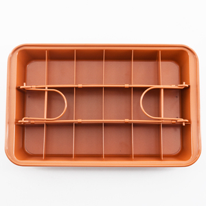 Moule à <span class=keywords><strong>gâteau</strong></span> rectangulaire antiadhésif avec fond amovible, séparateurs robustes, moule à pâtisserie, plats et moules à pâtisserie - Product Image 1