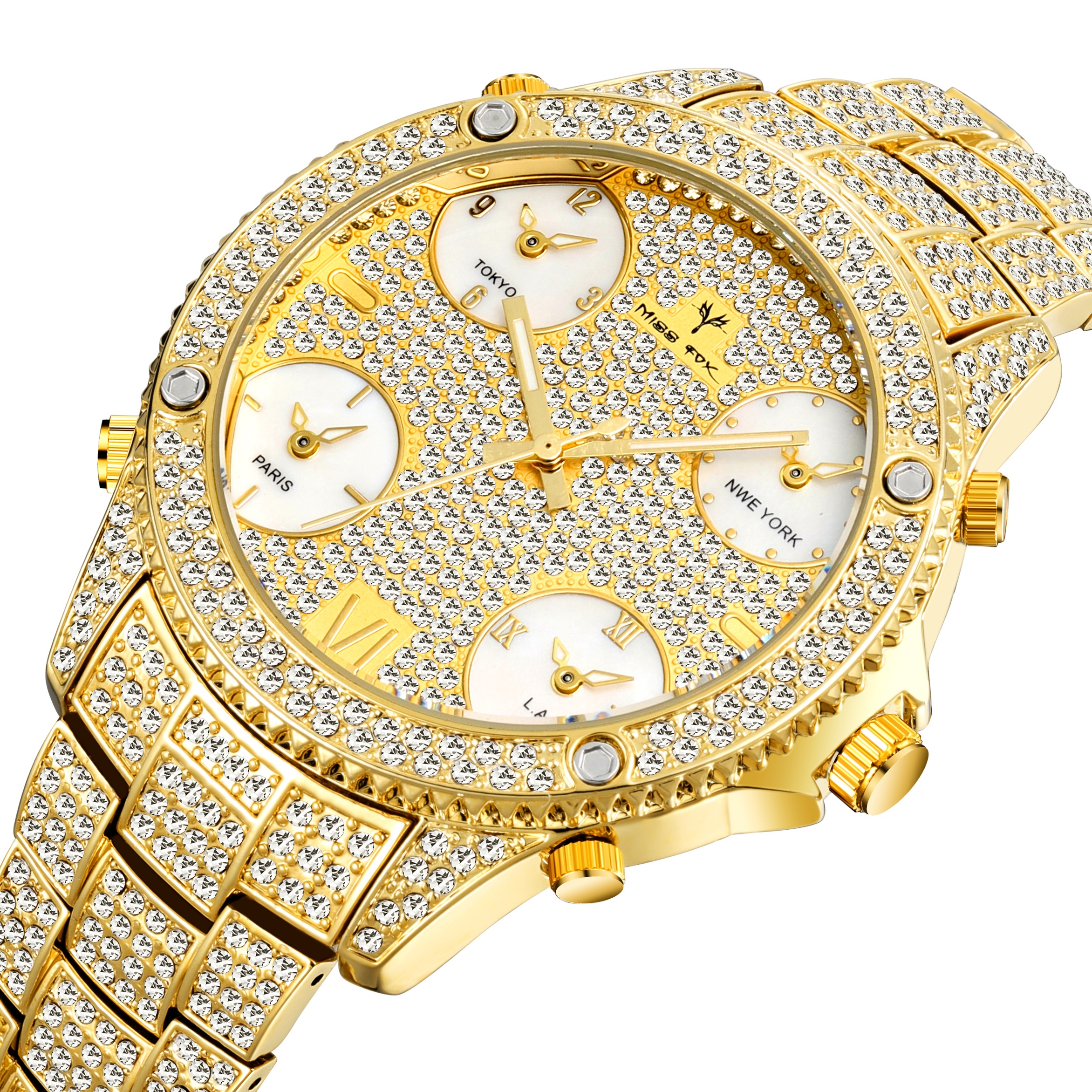 Fruta deliciosa japón 18k reloj de oro