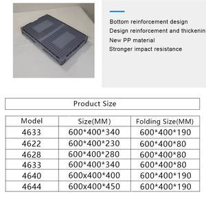 AB Katlanabilir Plastik Saklama Kutuları, İstiflenebilir Lojistik Kasaları, Katlanabilir Tasarım, Dayanıklı Depo Kullanımı, Yüksek Kalite - Product Image 3