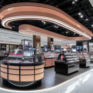 <span class=keywords><strong>Kiosque</strong></span> de présentation de maquillage pour <span class=keywords><strong>jeunes</strong></span> personnalisé - Vitrine cosmétique en bois - Product Image 3