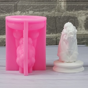 Eco-Friendly Horsehead Tree Shape Model High Quality PC Silicone Cake <b>Mold</b> W0744 Small Rectangle Soap <b>Jelly</b> Baking Muffin Cup - Product Image 1