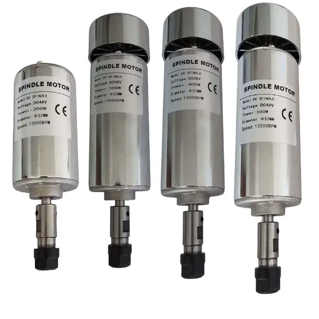 200W300W400W500W High-speed Air-cooled PCB Electric Spindle Motor DC Diy Small Engraving Machine Accessories