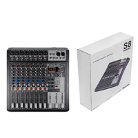 Console de mixage professionnelle S8 pour scène, 8 canaux, avec effet de réverbération DSP 256, BT pour karaoké, performance scénique professionnelle