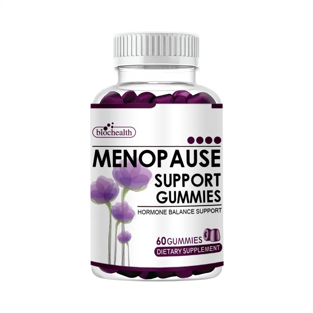 Biocaro OEM Private Label Women's Menopause Relief Supplement DIM Gummies Vitamins Menopause Gummy with Hormone Balance Support