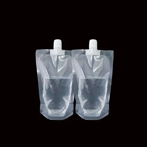 In Stock and Custom 50ml to 2L refillable plastic alcohol soy milk jelly juice liquid beverage drinks bottle shaped spout pouch