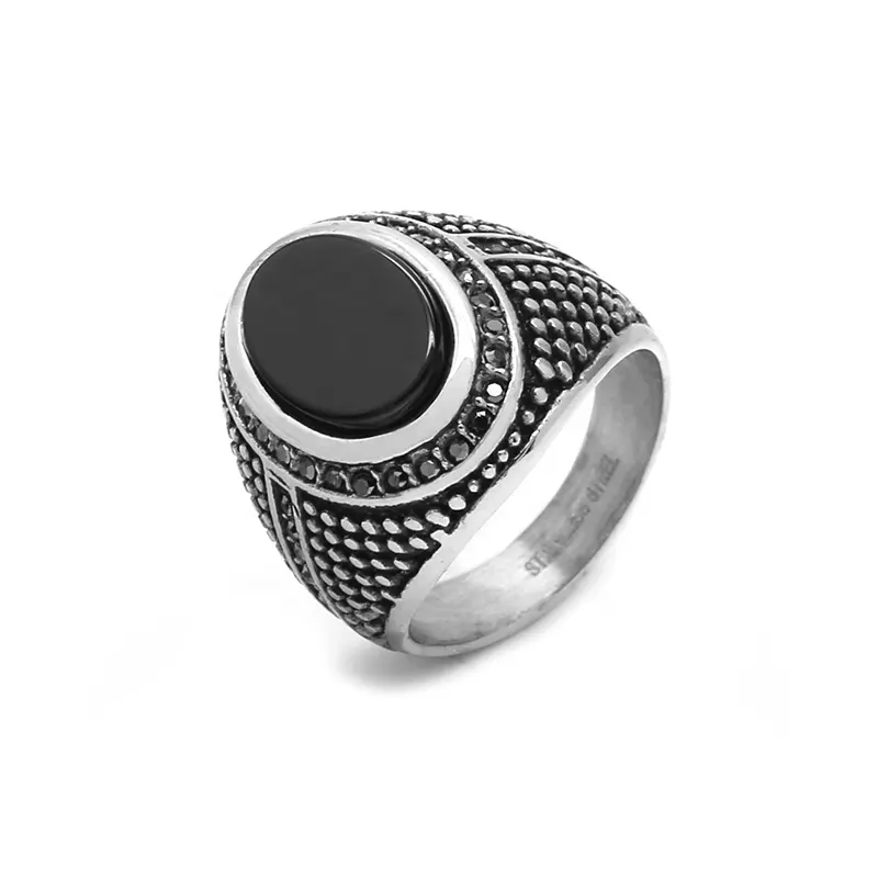 Anel de aço inoxidável 316l rb, anel de dedo em anel de aço inoxidável 18k anillos de aço inoxidável para homens