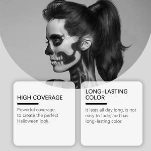 Eelhope-<span class=keywords><strong>Palette</strong></span> <span class=keywords><strong>de</strong></span> maquillage coloré Clown d'Halloween, fournitures pour le maquillage <span class=keywords><strong>de</strong></span> fête - Product Image 2