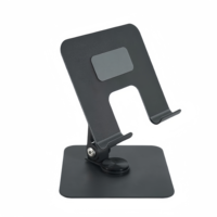 Support de tablette réglable en acier au carbone personnalisé avec angle de vision rotatif à 360°, design ergonomique de bureau à 180°, portable