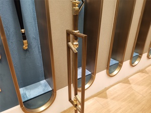 ราวบันไดในร่ม C004คาโรลาหรูหราทันสมัยราวจับทองเหลืองราวบันได<span class=keywords><strong>ทอง</strong></span>เหลือง<span class=keywords><strong>ทอง</strong></span>สัมฤทธิ์ - Product Image 3