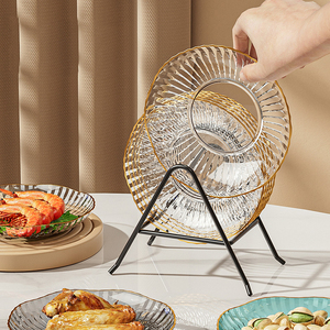 8 assiettes à dessert en plastique rigide transparent de 6 pouces, écologiques, sans BPA, de qualité supérieure, pour apéritifs, fêtes et traiteur - Product Image 5