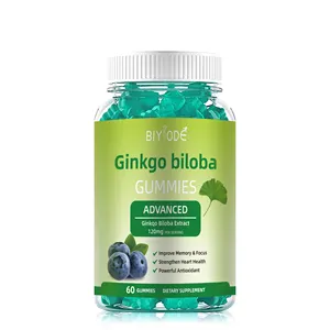 Biyode Ginkgo Biloba Extract Kruidensupplement Voor Hartverzorging En Bloeddrukondersteuning Groothandel Ginkgo Gummies