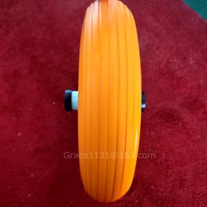 Nouveau 14 ''& 16'' <span class=keywords><strong>brouette</strong></span> en mousse PU solide pièce <span class=keywords><strong>de</strong></span> <span class=keywords><strong>rechange</strong></span> <span class=keywords><strong>roue</strong></span> libre plate <span class=keywords><strong>pour</strong></span> remorque 3.50-8 prévention des crevaisons - Product Image 5