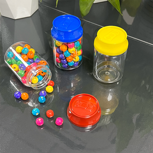 Multi Design 3.5g Durable Plastic Soda Can Shaped Candy/Snack Packaging Colorful Screw Lid Jar with 8th Display Boxes - Product Image 3