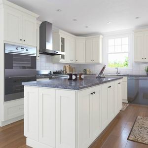 Ensemble de meubles de cuisine modernes de luxe en bois massif et panneaux, prêt à assembler - Product Image 6