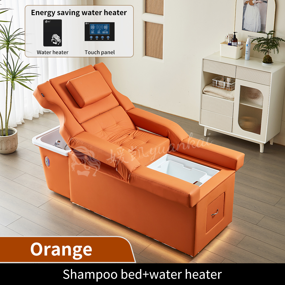 Cama de champú + calentador de agua + circulación de agua