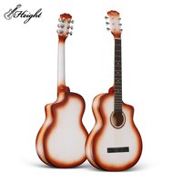 Guitare acoustique professionnelle avec finition mate, 38 pour débutant, vente en gros, service OEM en chine