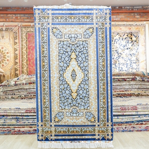 91 cm x 152 elegante alfombra anudada antiguo efecto Toronto <span class=keywords><strong>comprar</strong></span> en línea India hecho a mano de Turquía alfombra de seda - Product Image 1