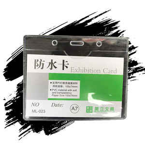 Usine en gros PVC souple porte-carte carte de jeu housse de protection bureau employé <span class=keywords><strong>permis</strong></span> de travail étudiant carte d'identité manches - Product Image 1