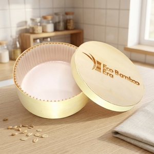 Boîte d'emballage en bois pour boulangerie, résistante au four, moules en bois écologiques avec doublures amovibles pour petits gâteaux, directement de l'usine - Product Image 5