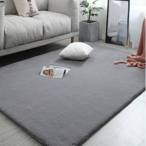 Tapis en fausse fourrure de <span class=keywords><strong>lapin</strong></span>, accessoire doux de style nordique pour salon et chambre à coucher - Product Image 3