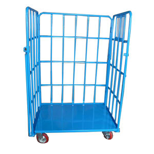 उच्च प्रदर्शन भारी शुल्क रोल पिंजरे के साथ उच्च प्रदर्शन भारी क्षमता वाले फोल्डेबल भंडारण चार-पहिया अरंडी पहियों के साथ - Product Image 1