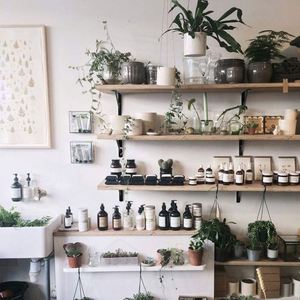 Furniture Metal Antique Industrial Vintage <b>Rustic</b> Solid Wood Mounted Wall Floating <b>Shelves</b> Living Room Three-Layer Multifunction - Product Image 2