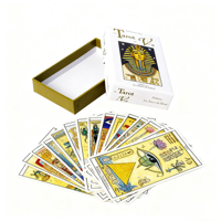 Cartes de tarot et d'oracle en PVC et papier personnalisables en gros avec finition brillante, boîte cadeau incluse - En stock