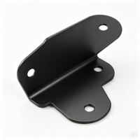 Black Flight pour protection d'angle, support d'angle à trois voies usiné CNC, raccord de quincaillerie pour boîte à outils, finition polie, emballage carton