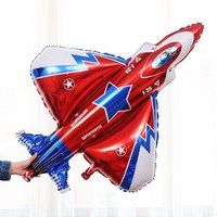Ballons en Mylar en forme d'avion pour enfants, jouets d'anniversaire pour enfants, ballons en feuille d'hélium en forme d'avion