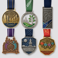 Médaille personnalisée en alliage de zinc 3D pour le karaté et le taekwondo, médaille d'honneur pour le champion du tournoi d'arts martiaux 2026, médailles de récompense en métal avec ruban