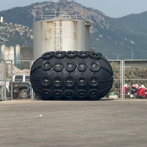Defensas Neumáticas Flotantes Reforzadas de Caucho Sintético para Barcos y Yates, Marca ZHH, Certificadas ISO, Cilíndricas, Negras, de 0.5-4.5m - Product Image 1