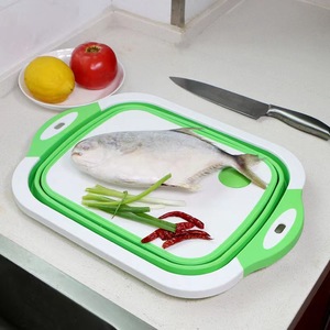 Multifunctional Cutting Board Home Washing Fruit <b>Pot</b> Cutting <b>Vegetables</b> Folding Cutting Board - Product Image 2