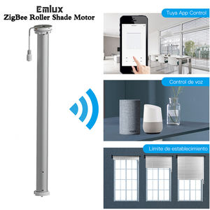 Motor Tubular Bluetooth Compatible con Zigbee para Persianas Enrollables Modernas de Oscurecimiento Interior, Control por Voz con Alexa, <span class=keywords><strong>Google</strong></span> Home y la Aplicación Tuya - Product Image 4