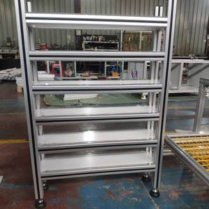 Aluminum Alloy Tool Cart Rectangle Standing Type Easy Cleaning Industrial Storage Cart Hand Tool Cart Office Organizer - Product Image 3