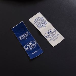 Etiquetas Tejidas Personalizadas de Alta Calidad al por Mayor con Logotipo, Patrones y Símbolos, Etiquetas Tejidas de Poliéster y Algodón para Cuello de Camisas, Etiquetas Tejidas de Damasco para Ropa - Product Image 4