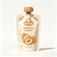 Pochette souple réutilisable pour fruits pour bébé, qualité alimentaire, avec bec verseur, pour liquides et boissons