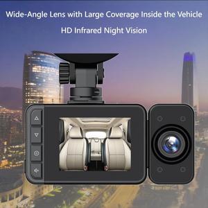 Ba ống kính phía trước nội thất phía sau đảo ngược Camera Wifi Dashcam độ nét cao ghi video giám sát bãi đậu xe tầm nhìn ban đêm - Product Image 4