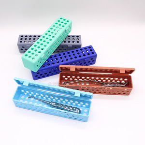 Dental Instrument Storage Box High Capacity Sterilization <b>Case</b> For Oral Surgery <b>Tools</b> Multiple Colors - Product Image 3