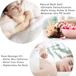 Coffret cadeau de sel de bain pour femmes, contenant de l'huile de citron et mulsion de <span class=keywords><strong>pied</strong></span> hydratante, salière de bain (environ 300.5g), dames - Product Image 5