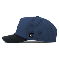 Casquette de baseball tendance 5 panneaux imperméable flottante en coton personnalisable avec bandeau absorbant et étiquette adhésive en PVC du fabricant M