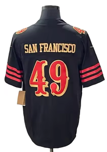 Maglie da Football Personalizzate San Francisco 2025, Jersey da Uomo Kittle Samuel McCaffrey Purdy Warner, Cucite, Traspiranti, Manica Corta - Product Image 2