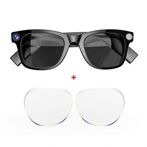 Nuevas Gafas Inteligentes E02 con Cámara 4K de 8MP, <span class=keywords><strong>Lentes</strong></span> Duales, Transferencia WIFI, Chat GPT, Control por Gestos, Música BT, Auriculares Inteligentes - Product Image 1