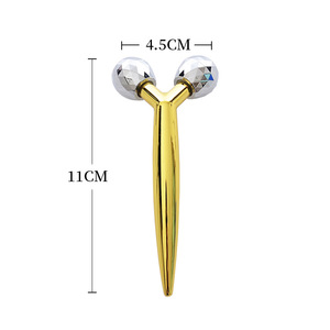 Masajeador Facial Dorado para el Cuidado de la Piel, Varita de Belleza de Aleación de Zinc para Desinflamar los Ojos, Contornear la Mandíbula y Lifting Antiarrugas - Product Image 2