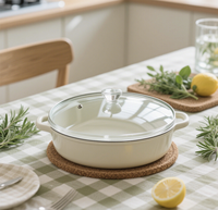 Couvercles en silicone résistants à la chaleur de qualité supérieure pour casseroles et ustensiles de cuisine avec rebord en acier inoxydable usiné CNC