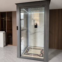 Porte de Villa à Double Ouverture, Coulissante, Pliante, Automatique ou Manuelle, avec Panneau de Verre Encadré et Couleur Personnalisable