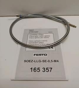 Plc New Old Stock M4 Threaded Fiber <b>Cable</b> 165357 Soez-llg-se-0,5-m4 Warranty Product - Product Image 1