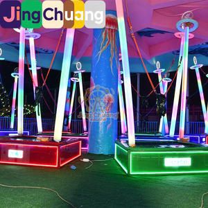 Açık hava büyük alışveriş merkezi ışıklı çocuk trambolini <span class=keywords><strong>bungee</strong></span> trambolini gece pazarı tezgahı tapınak fuarı para kazandıran - Product Image 4